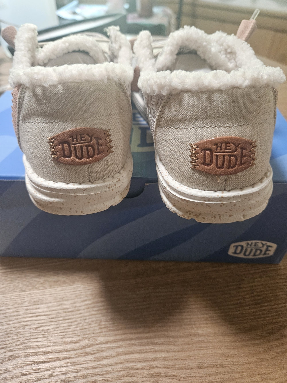 Hey Dude Women' Wendi Warmth Cozy Slip-On Shoes - Beige - Picture 5 of 6